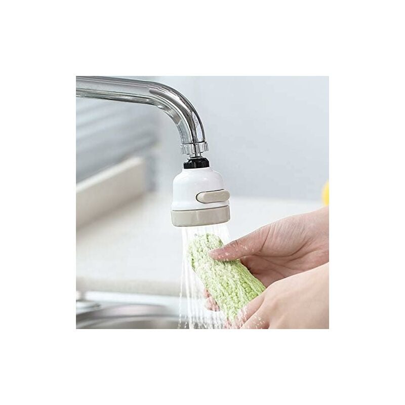 

Cabezal de grifo de cocina móvil de 360 ​​grados, burbujeador de aireador, ahorro de agua, punta de filtro de boquilla de baño, rociador de filtro de
