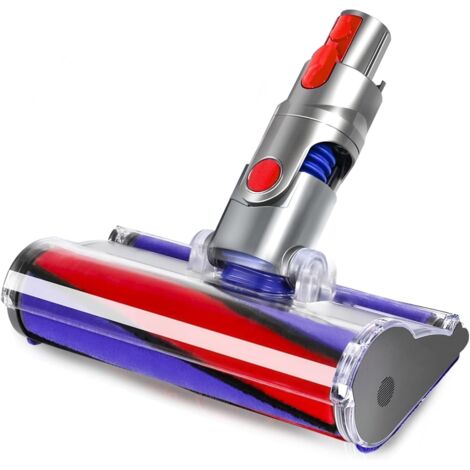 Cabezal de limpieza de rodillo suave para aspiradoras Dyson V7 V8 V10 V11 V15, accesorio para aspiradoras Dyson SV10 SV11 SV12 SV14 SV15, cepillo eléctrico de rodillo suave para suelos duros
