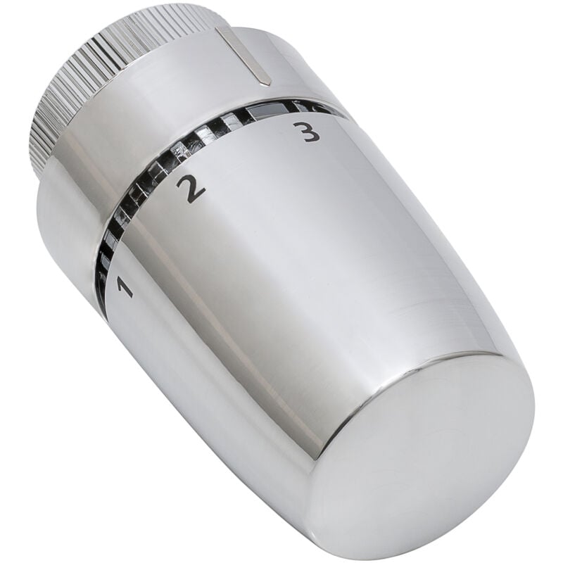 

cabezal de radiador termostático diseño cromado