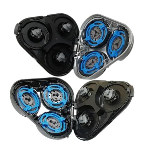 TLILY Cabezal de repuesto para afeitadora eléctrica Philips S5000, S5370, S5571, S5420, S5140, S5078, S5077, S5050 y S5082 (negro)