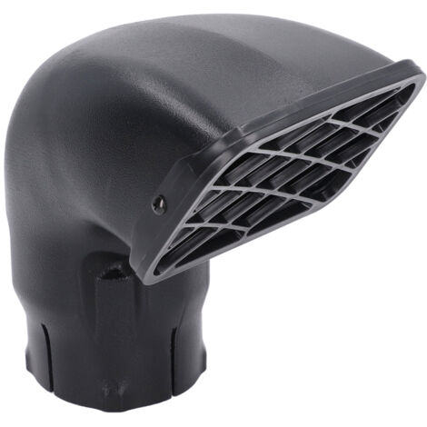 Cabezal de snorkel de plástico LLDPE para automóvil, colector de polvo, accesorio de repuesto universal para toma de aire de 3 pulgadas