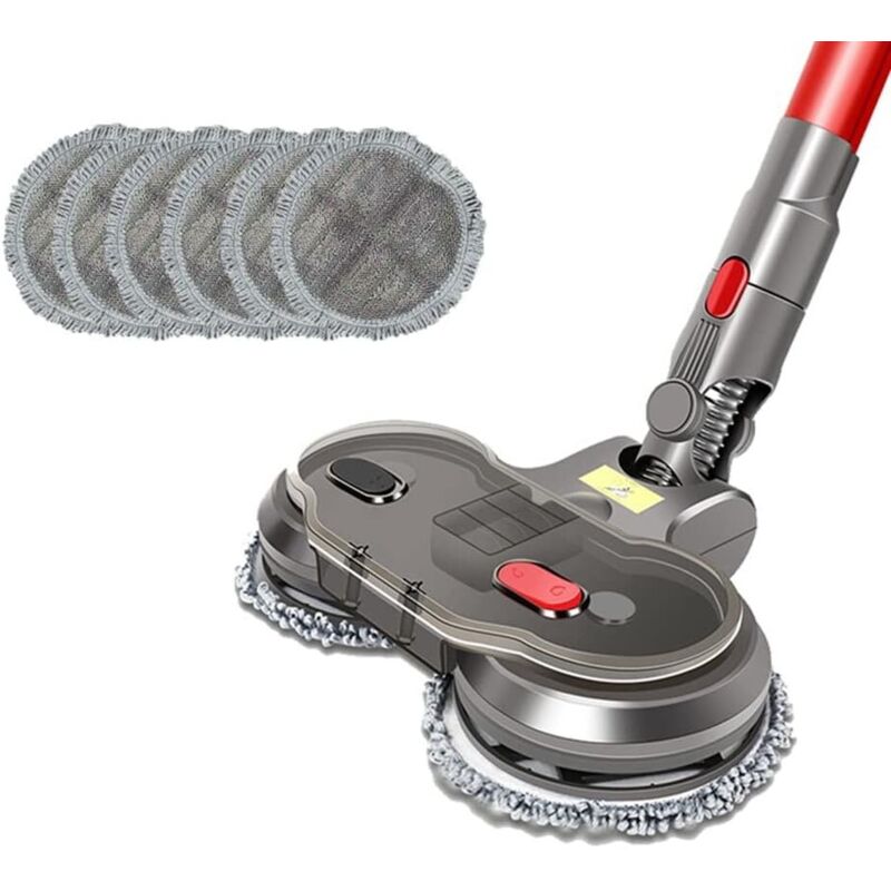 Cabezal de trapeador eléctrico húmedo y seco compatible con Dyson V7, V8, V10 y V11. Piezas reemplazables con tanque de agua, cabezal, almohadillas y
