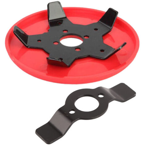 Cabezal multifuncional para cortacésped y desbrozadora, placa de repuesto para deshierbar con cuchilla intercambiable para jardinería.