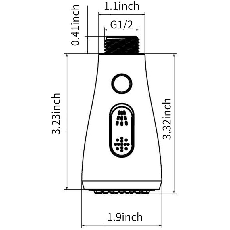 

Cabezal rociador de grifo, cabezal rociador, G1 / 2, grifo de cocina,Cepillado, Tipo 1