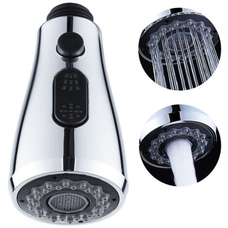 Cabezal rociador de grifo G1/2 de 3 funciones para fregadero, boquilla extraíble para grifo de cocina, cabezal rociador de repuesto para grifo de cocina.