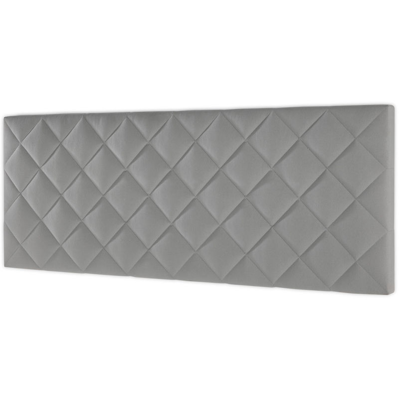 

Marckonfort - Cabecero Tapizado BIEL 140x60 Cm Color Gris. Herrajes Incluidos