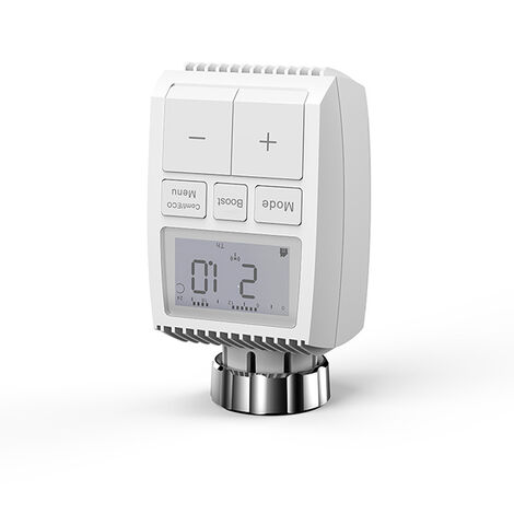 Cabezal termostático inteligente y conectado Zigbee, cabezal de grifo termostático inteligente Radiador conectado WiFi programable ampliable Alexa/Google Home, compatible con la aplicación Smart Life/