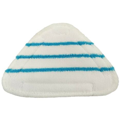 Cabezal triangular para mopa de vapor H2O - Juego de 4 almohadillas de fibra con velcro - 29x20cm - Limpieza ecológica