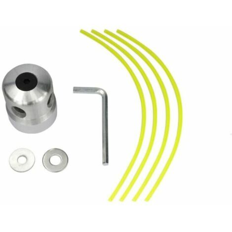 cabezales universales para desbrozadoras, cabezales de alambre de aluminio, hilo de corte de nailon, cabezales de desbrozadoras de aluminio, juego de cabezales para desbrozadoras, cortadora de césped,
