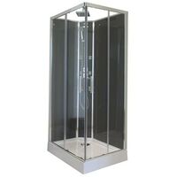 Cabina con hidromasaje CUADRADA SELIA 80 Dimensiones : 80X80X228 cm - Aqua +