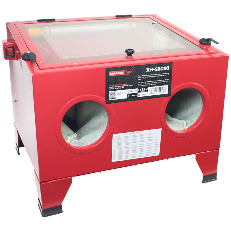 

Maderâ ® - Cabina Chorreadora de Arena, 50x46x28cm - MADER® | Power Tools