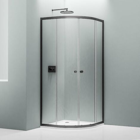 Mampara de ducha de esquina 80 x 80 vidrio transparente Ponsi  GOLT8080BBGOLT8080