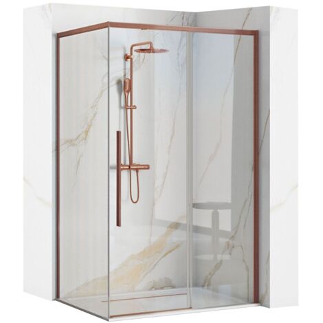 CABINA DE DUCHA REA SOLAR 80X100 BRUSH COPPER