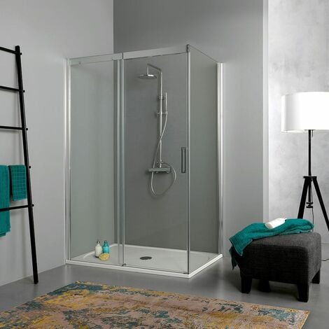 Parete Fissa Per Doccia.Cabina Doccia 140x80 Porta Scorrevole E Parete Fissa Dream 02030110401009