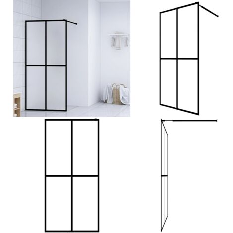 Cabina Doccia con Schermo in Vetro Temperato Glassato 140x195cm - Cabina doccia - Vetro temperato