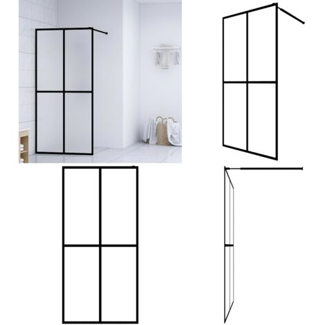 Cabina Doccia con Schermo in Vetro Temperato Glassato 80x195 cm - Doccia in vetro - Doccia in alluminio