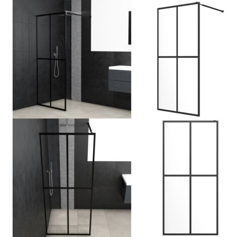 Cabina Doccia con Vetro Temperato Trasparente 80x195 cm - Cabina doccia moderna - Doccia in alluminio