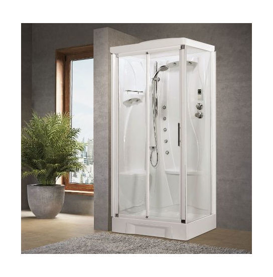 Cabina Doccia Tango Novellini.Cabina Doccia Idro Novellini New Holiday 100x70 Porta Scorrevole 100 Fisso 70 Profili Cromo Cristallo 4 Mm Temp Trasparente Versione Sinistra Senza Tettuccio Nnh2p100sm19 1k