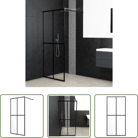 Cabina doccia moderna -  Cabina Doccia con Vetro Temperato Trasparente 100x195 cm