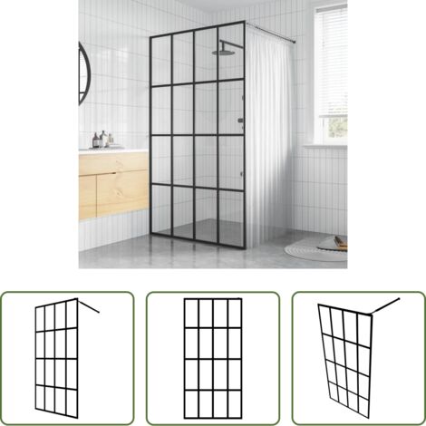 Cabina doccia moderna -  Cabina Doccia con Vetro Temperato Trasparente 80x195 cm