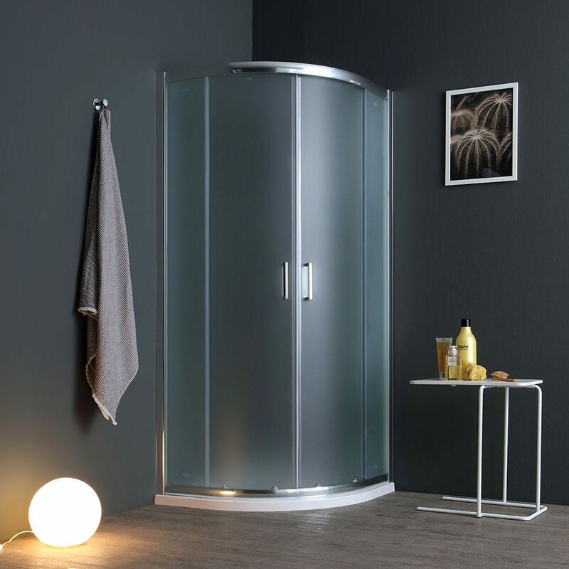 

Cabina Doccia Semicircolare 90X90Cm Ante Vetro Satinato 6 Mm