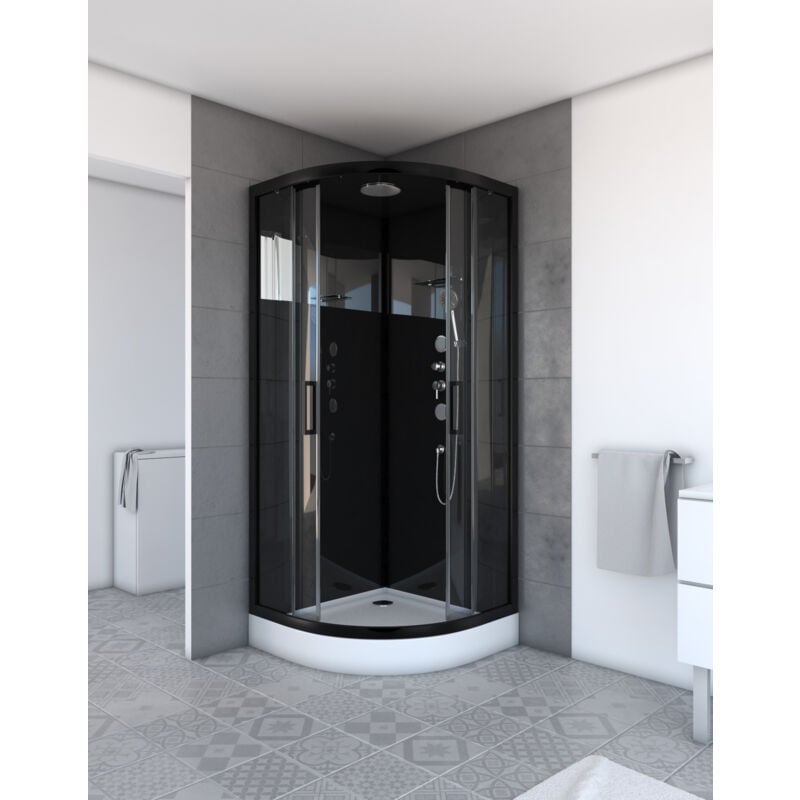 

Cabina Ducha 1/4 Circulo 90X90X215Cm- Mirror Space Round