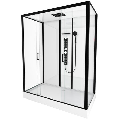 Cabina de ducha hidromasaje 100 x 70 cm - Portofino