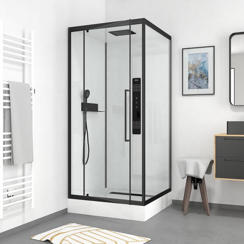Cabine de douche carrée - 90x90x217cm - factory 2 square