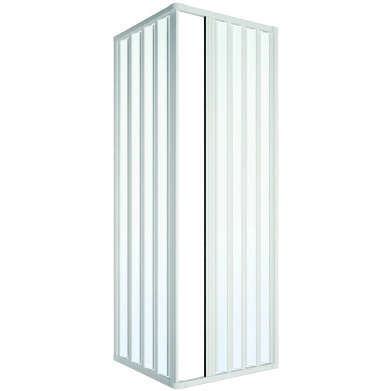 Dianhydro - Cabine de douche 2 faces soufflet réductible modèle loris lux