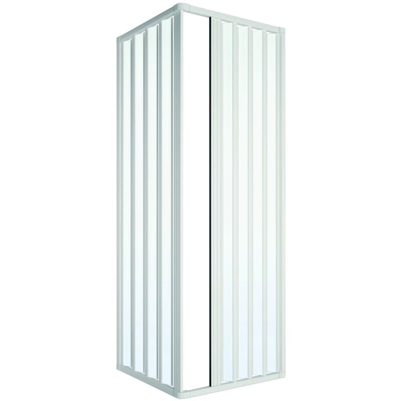 Dianhydro - Cabine de douche 2 faces soufflet réductible modèle loris lux