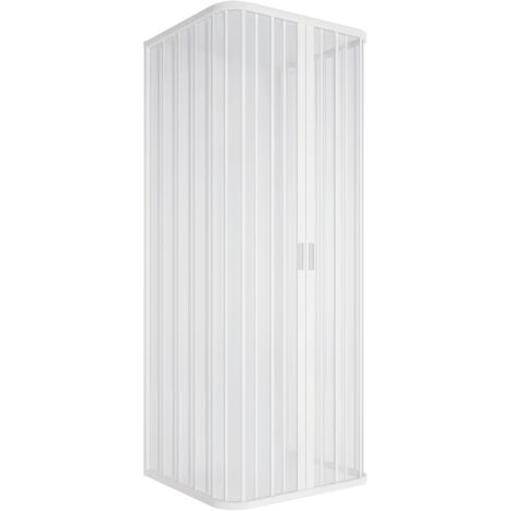 Cabine de douche 3l soufflet réductible ouverture centrale lux