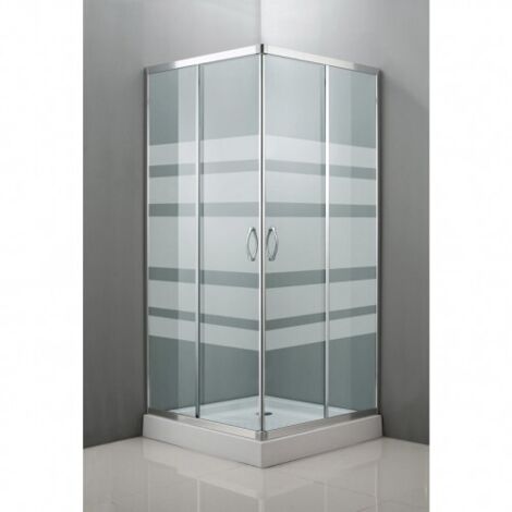AUTRES PAROI DE DOUCHE D'ANGLE 80X80 CM CHROME - EHLIS - EHLIS