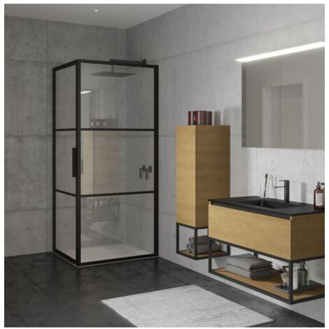 Cabine de douche d'angle GRID 201 RIHO 80x90 x200cm