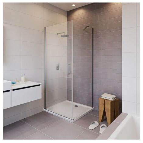 Cabine de douche d'angle NOVIK 201 RIHO 90x100 x200cm avec porte battante