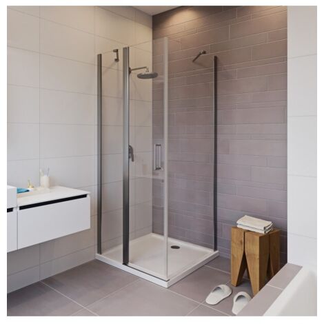 Cabine de douche d'angle NOVIK 203 RIHO 90x90 x200cm avec porte battante
