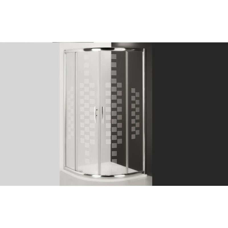 Azura Home Design - Paroi de douche d'angle pixorn 90x90x200 cm