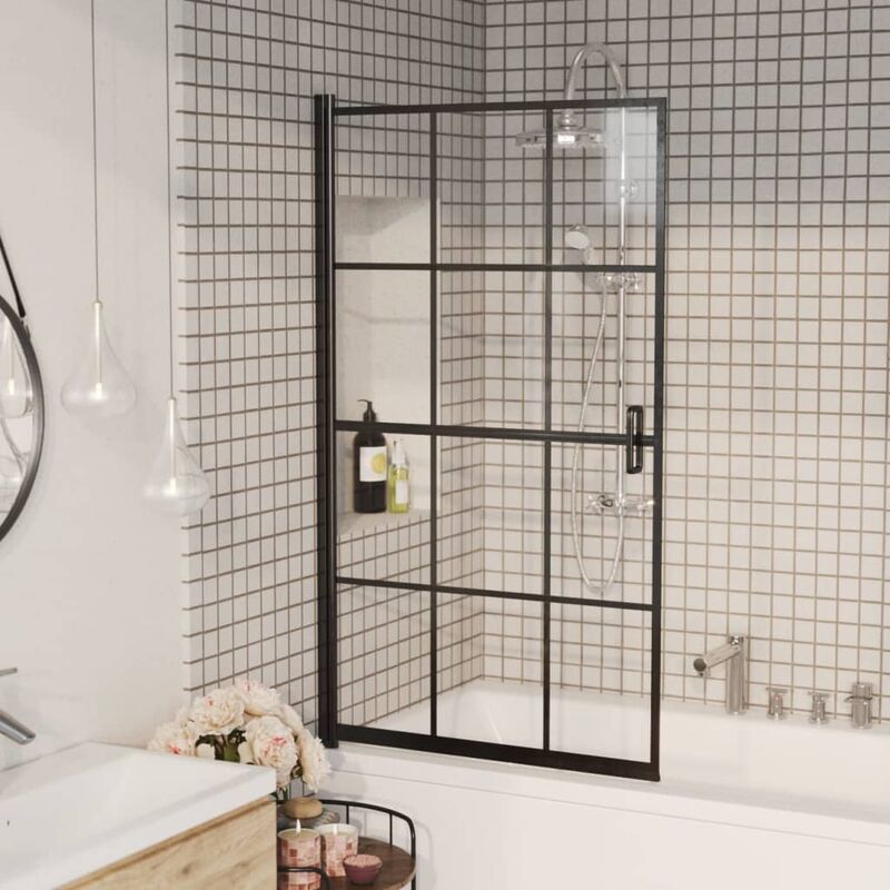 Vidaxl - Cabine de douche esg 80x140 cm Noir