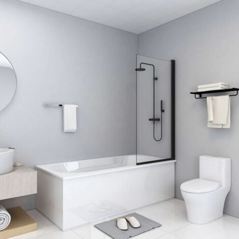 Baignoire douche rectangulaire avec pare-baignoire verrière – 170 cm x 75  cm – Choix de tabliers – Sandford