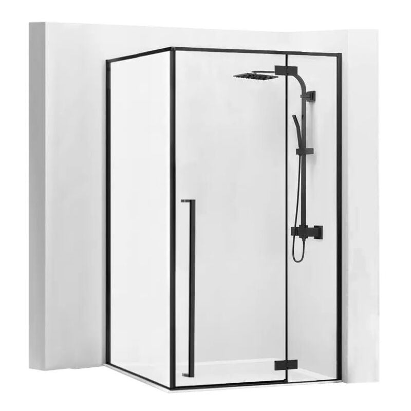 Cabine de douche fargo 80x100 black mat