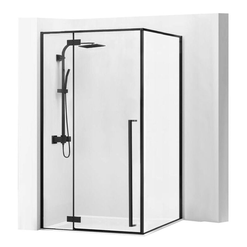 Cabine de douche fargo 90x120 black mat