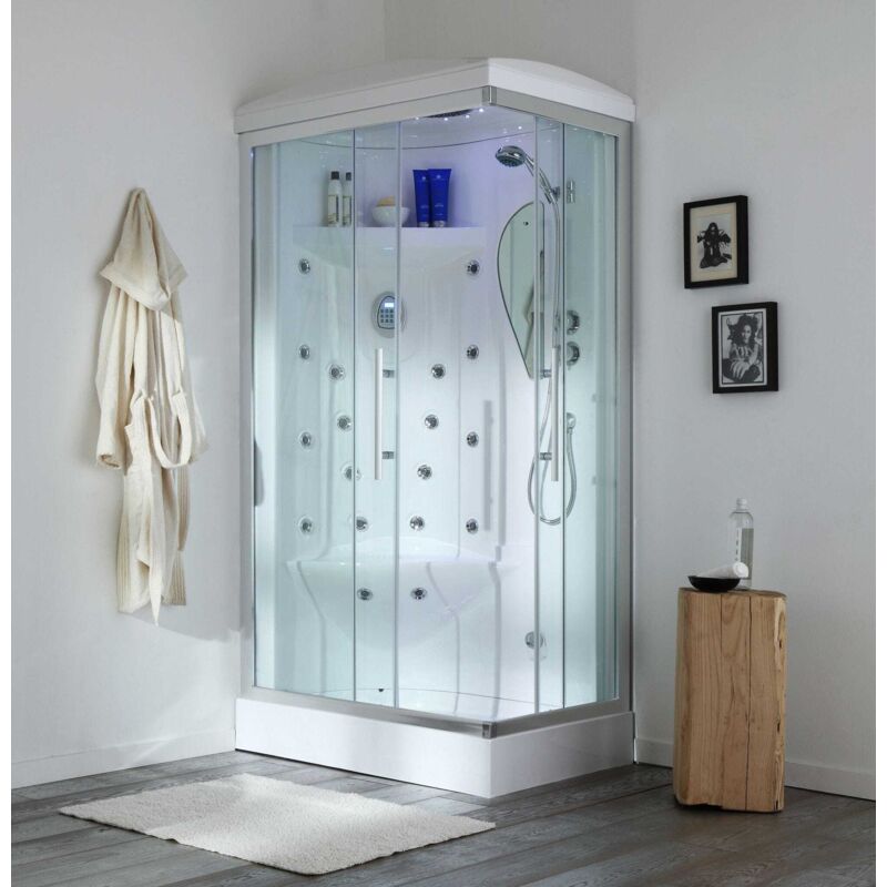 Paroi De Douche Hydromassage 70X90 Gauche Iride