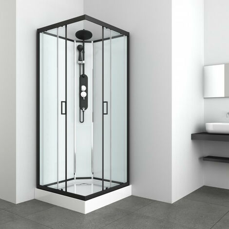 Cabine de douche KINEDA II sans toit 90x90x225 cm montage rapide