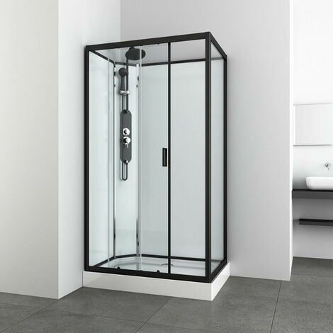 Cabine de douche KINEDA III sans toit 80x120x225 cm montage rapide