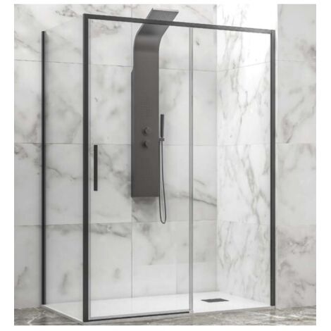 Cabine de douche LEA 400 110x75 x200 cm profilé noir
