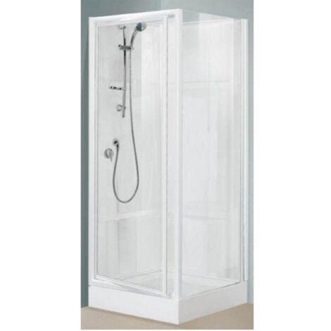 Cabine de douche OCEANE - Dimensions 80 x 80 cm - BLANC