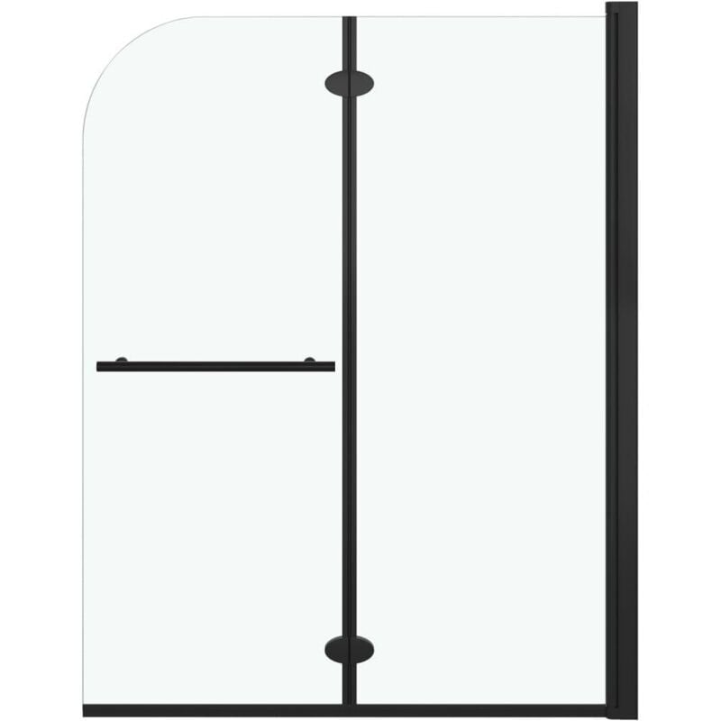 Helloshop26 - Cabine de douche pliable 2 panneaux paroi de douche cabine de baignoire écran de douche salle de bain maison intérieur esg 95 x 140 cm