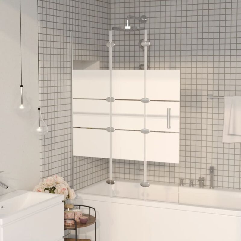 Vidaxl - Cabine de douche pliable esg 100x140 cm Blanc