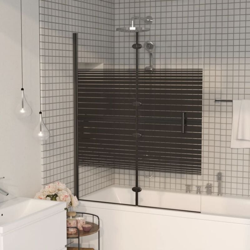 Vidaxl - Cabine de douche pliable esg 120x140 cm Noir