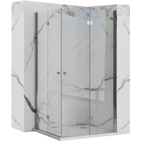 CABINE DE DOUCHE PLIANTE REA FOLD N2 MODULÉE CHROME 90x90