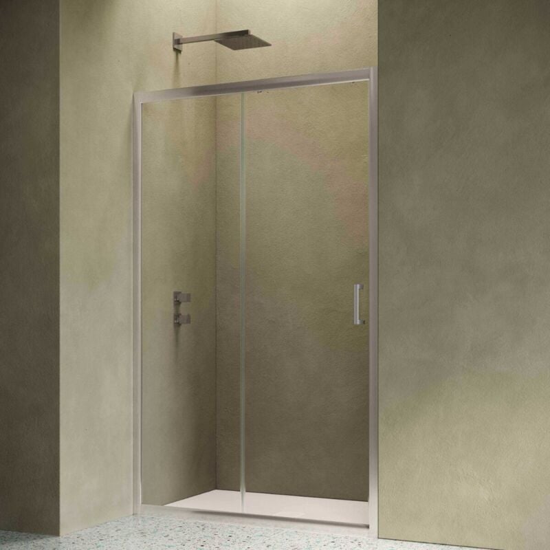 Siro - Cabine de douche pour niche 140 cm 1 porte coulissante
